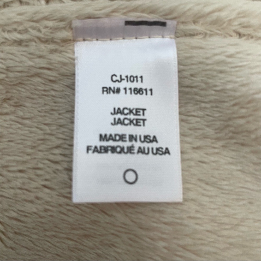 Anthropologie X Amadi Camilla Sueded Sherpa Jacket Faux Suede & Shearling Sz 2X - Picture 9 of 10